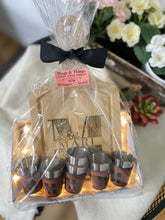 Load image into Gallery viewer, Shot Glass Personalized /Leatherette & Stainless Steel Set