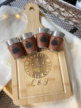 Load image into Gallery viewer, Shot Glass Personalized /Leatherette & Stainless Steel Set