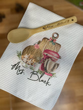 Load image into Gallery viewer, Waffle Towels  + Wood Spoon Set