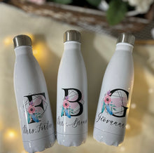 Load image into Gallery viewer, Thermal Bottle floral black