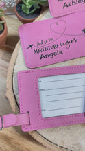 Load and play video in Gallery viewer, Leather Luggage Tag