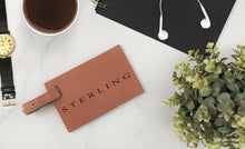 Load image into Gallery viewer, Leather Luggage Tag