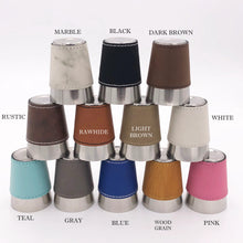 Load image into Gallery viewer, Shot Glass Personalized /Leatherette & Stainless Steel Set