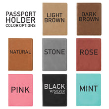 Load image into Gallery viewer, Leather Passport Cover
