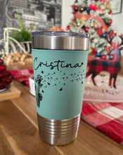 Load image into Gallery viewer, Thermal  Leather Tumbler 20 oz